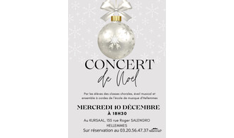 Concert de Noël - Ecole de musique - 10/12