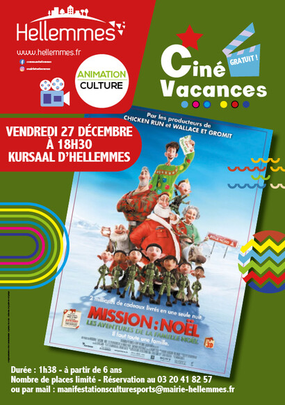 Mission Noël : Les aventures de la famille Noël - Ciné-vacances - Noël à Hellemmes - 27/12